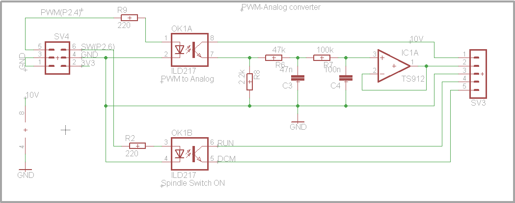 VFD adapter board schematic