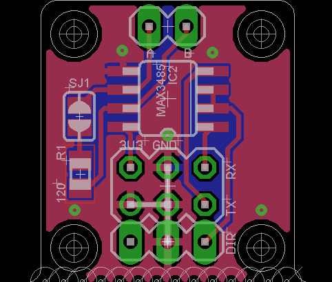 VFD Modbus signal adapter PCB