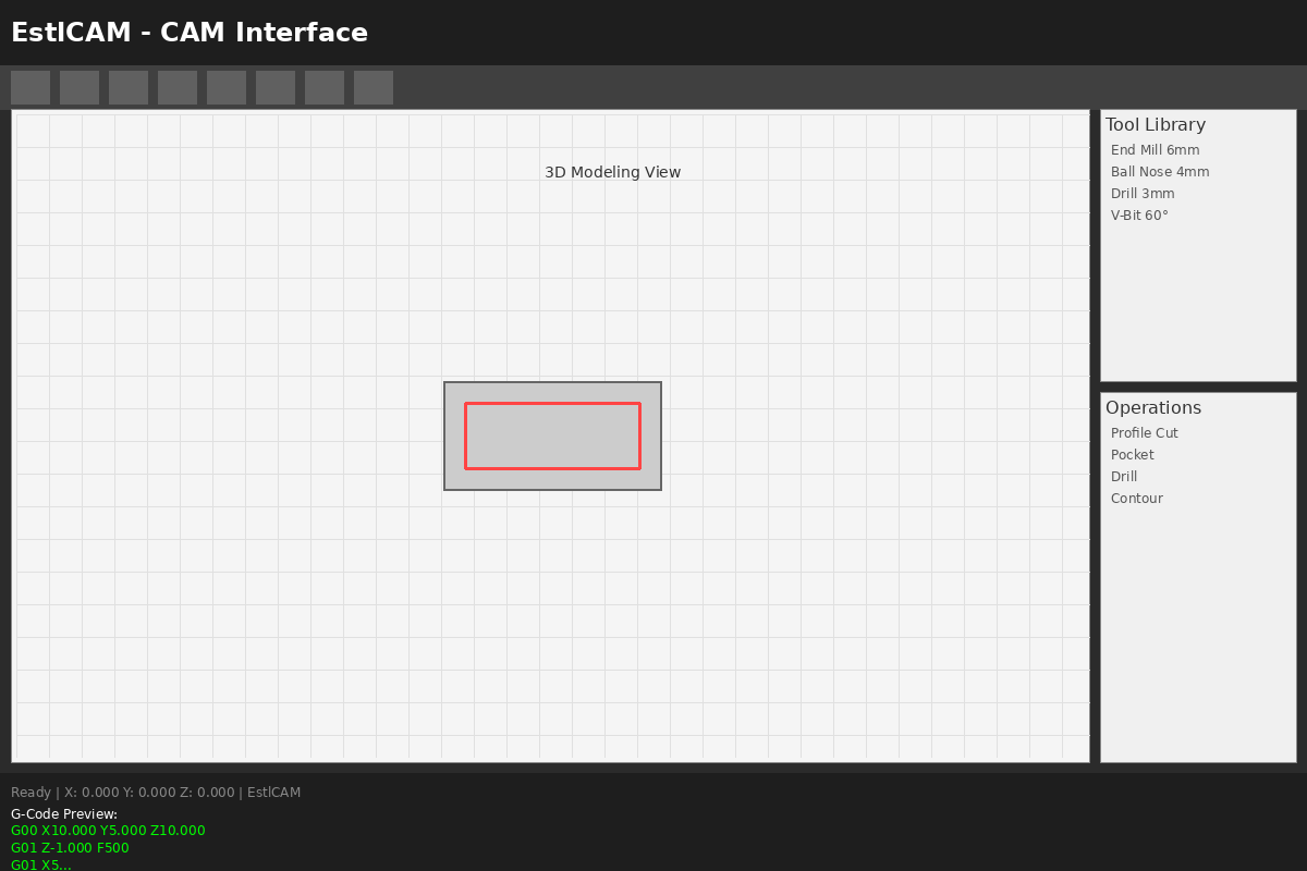 EstlCAM Screenshot