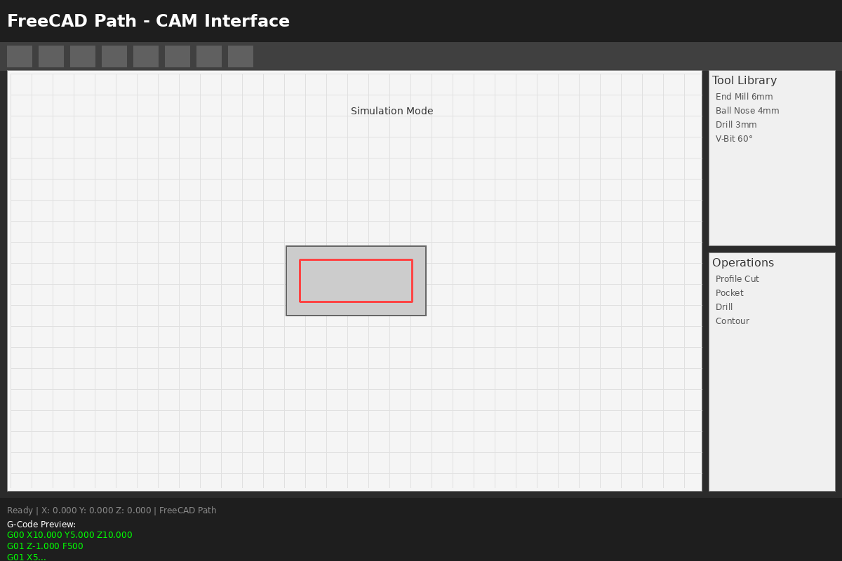 FreeCAD Path Screenshot
