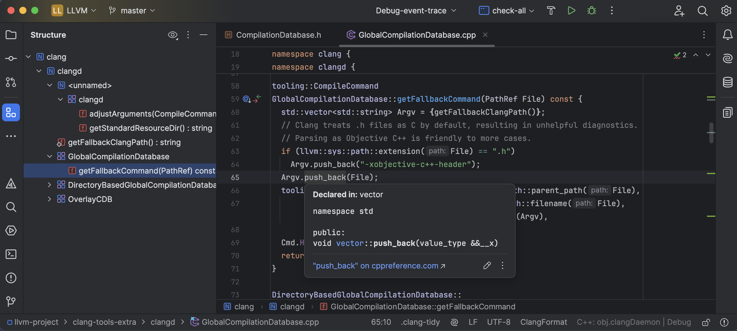 GCC (GNU Compiler Collection) Screenshot