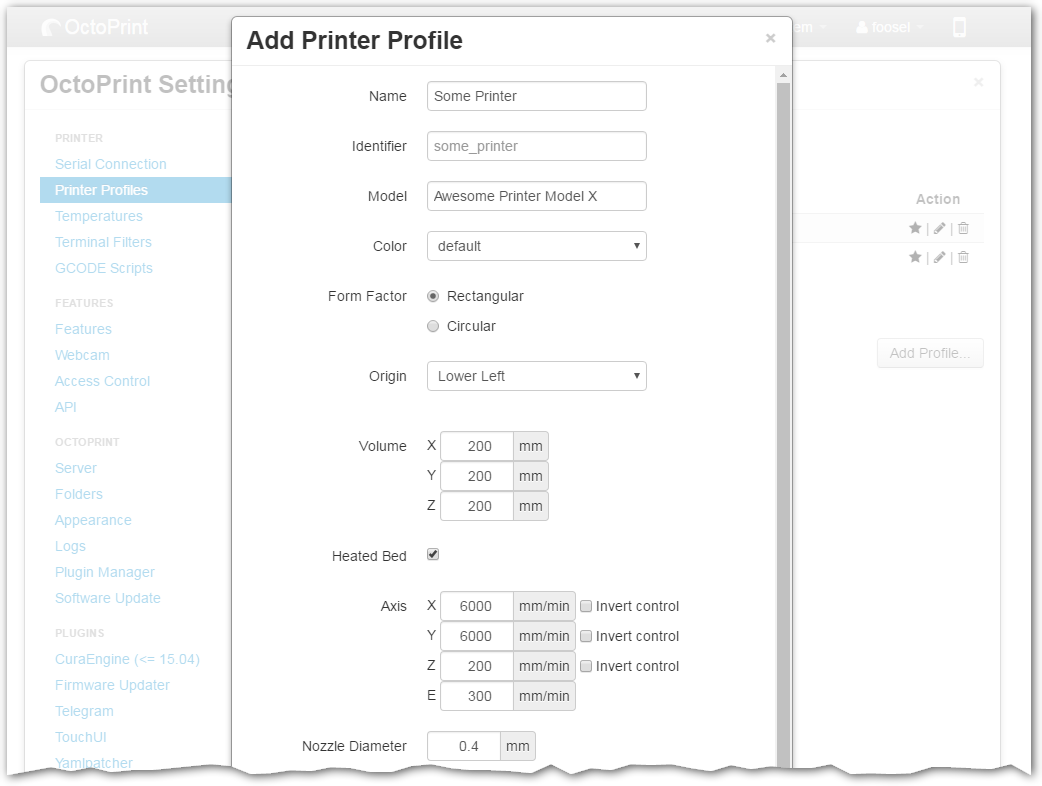 OctoPrint Screenshot 7