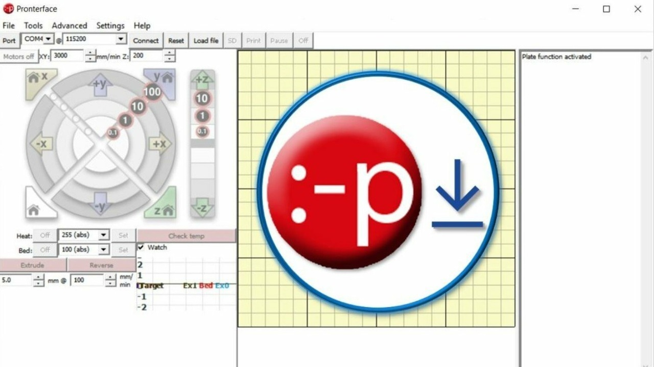 Pronterface Screenshot