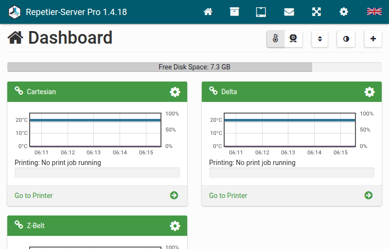 Repetier Server Screenshot