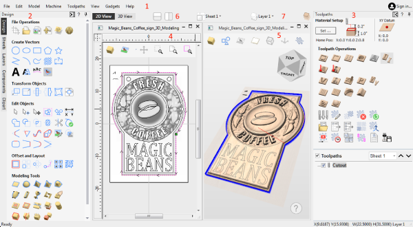 Vectric Aspire Screenshot